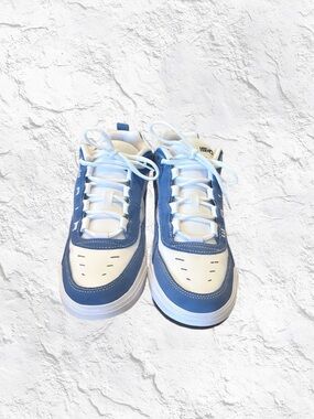 Nike Men’s Sneakers White and Blue Low-Top